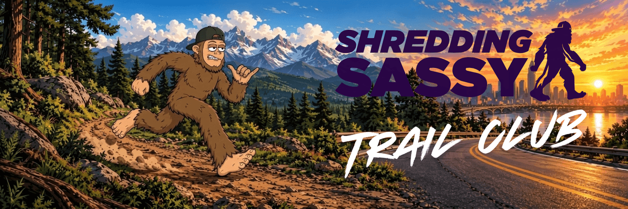 Shredding Sassy Trail Club banner